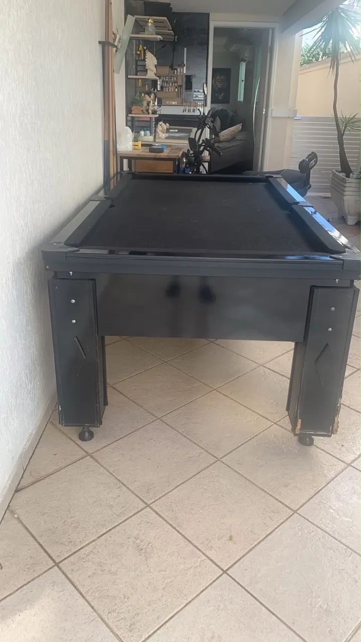 Mesa de Sinuca - Preta Laqueada  - Foto 2