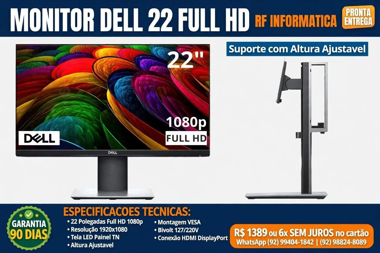 Monitor Dell 22 PL
