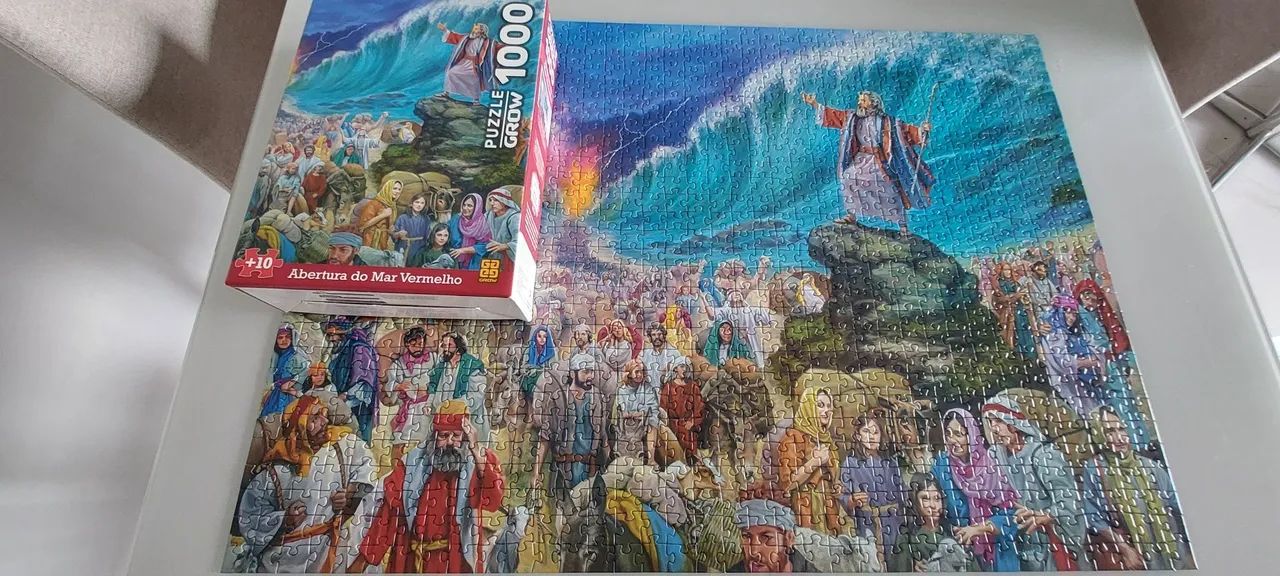 Quebra- Cabeça Abertura do Mar Vermelho Grow, 1000 peças. 
