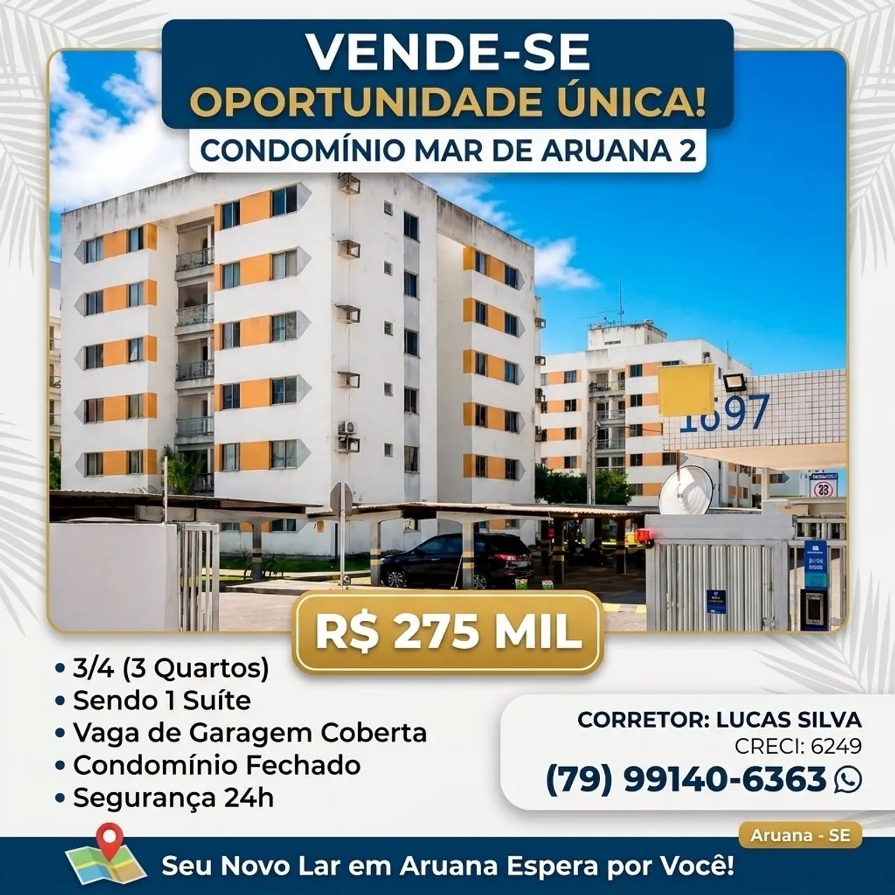 Excelente apt no mar de Aruana 2
