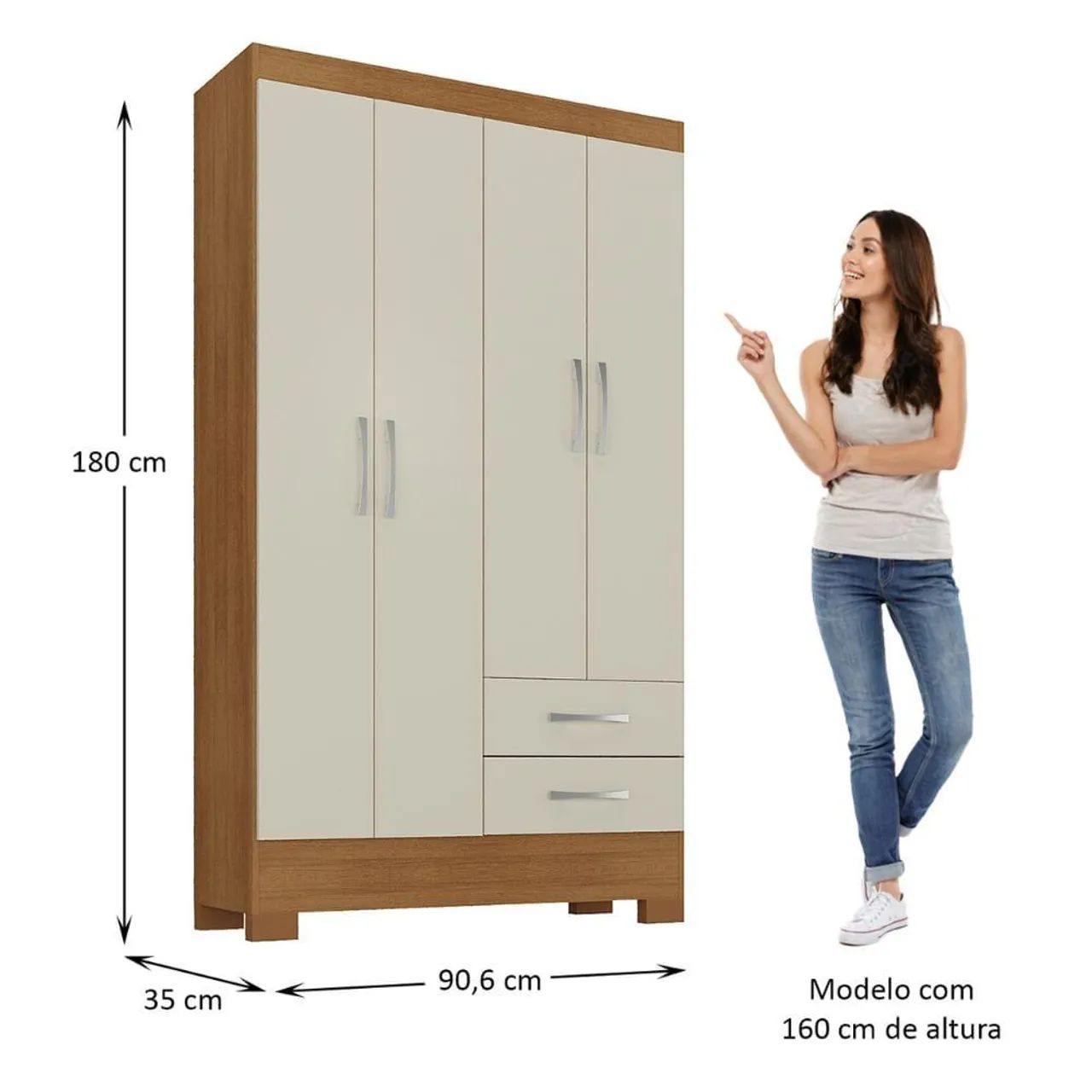  Guarda roupa brisa com 4 portas - Foto 2