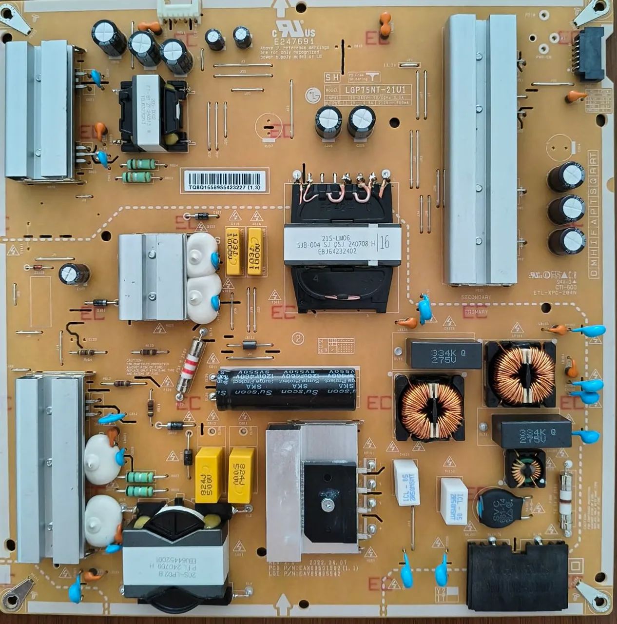 Placa Fonte Para Televisão LG 75 Polegadas Mod: 75ut8050psa - Foto 5