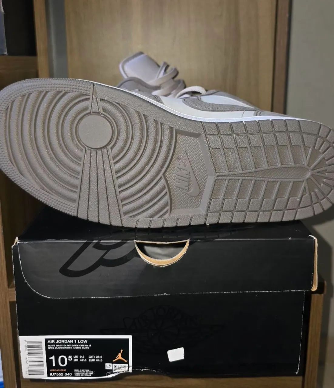 Nike Air Jordan 1 Low Olive Grey - Foto 4