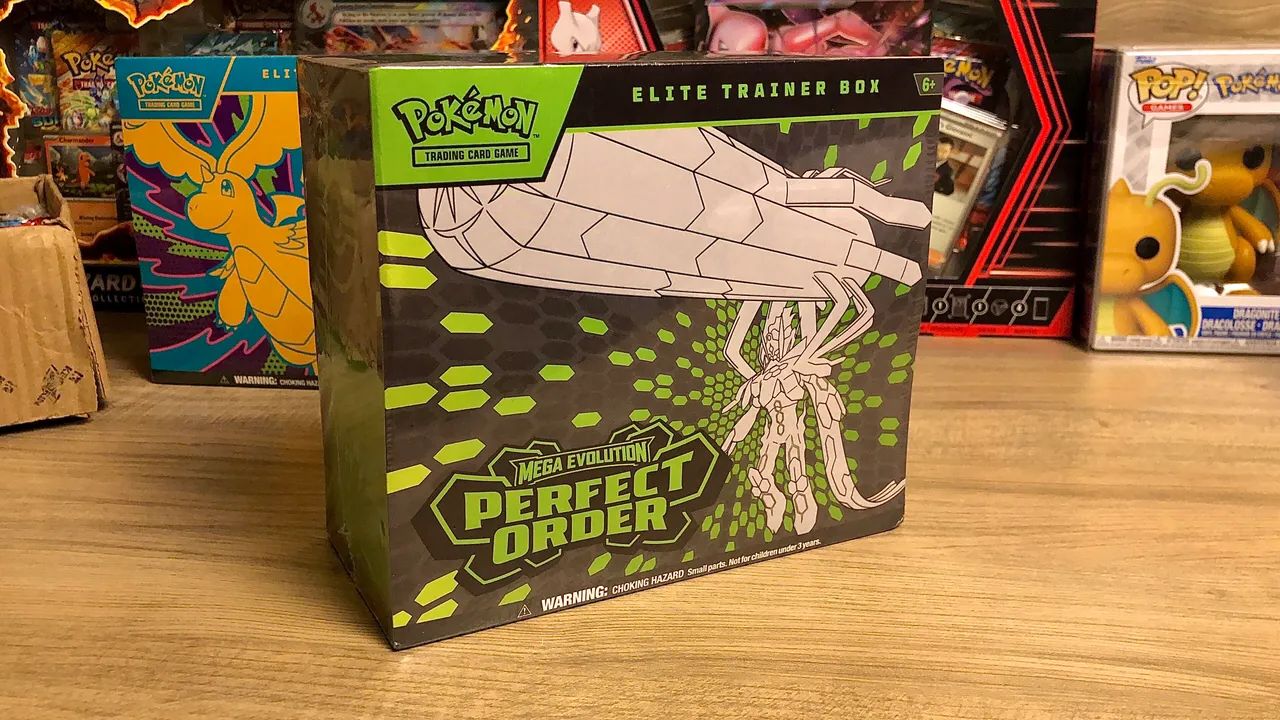 Pokémon TCG Elite Trainer Box mega Evolution / Edição Perfect Order Inglês / Envio Rápido