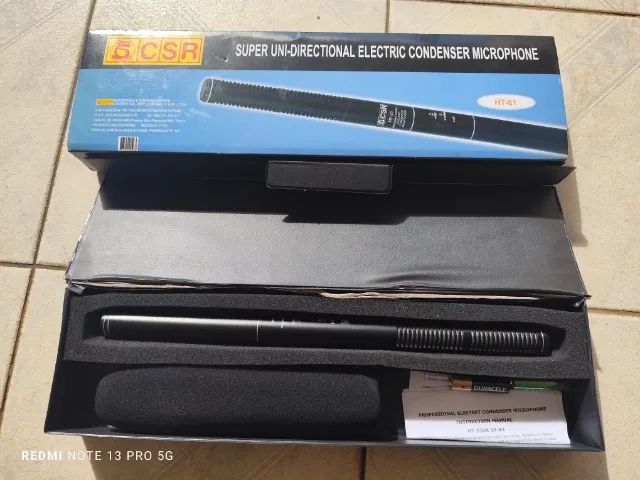 MICROFONE CSR HT81 CONDENSADOR UNILATERAL + PEDESTAL NOVO 