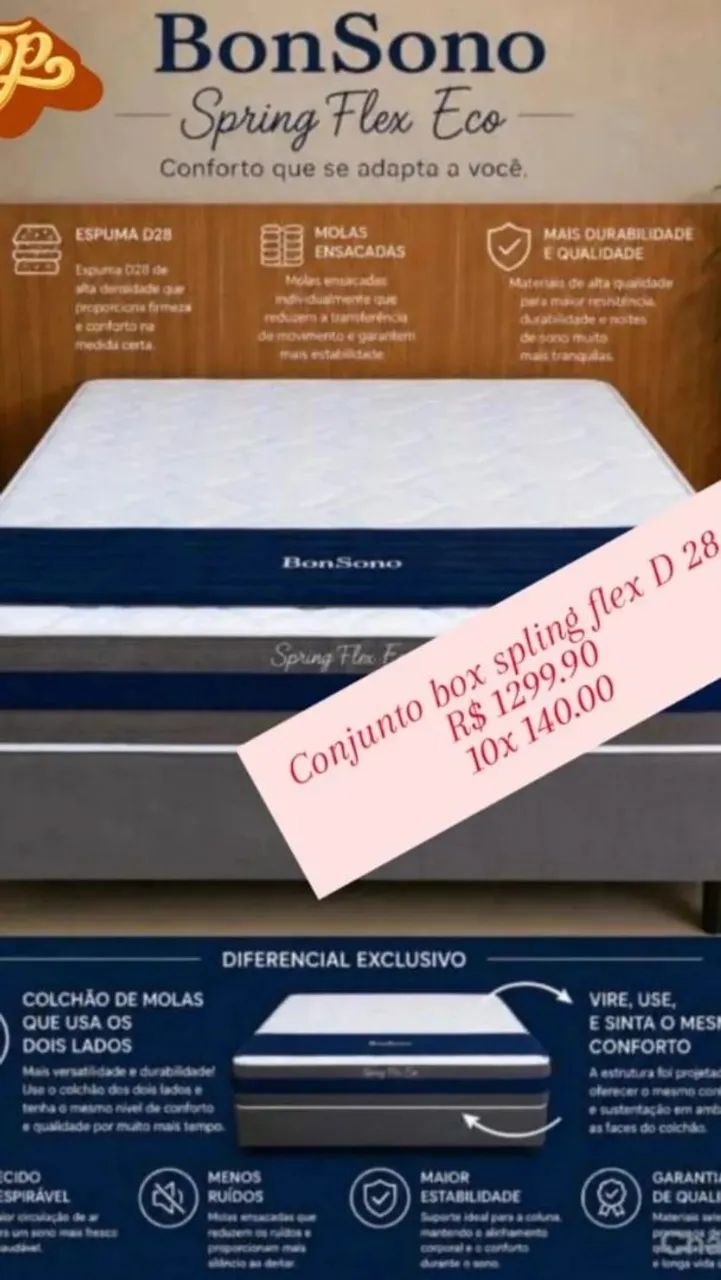 Conjunto box casal bon sono 