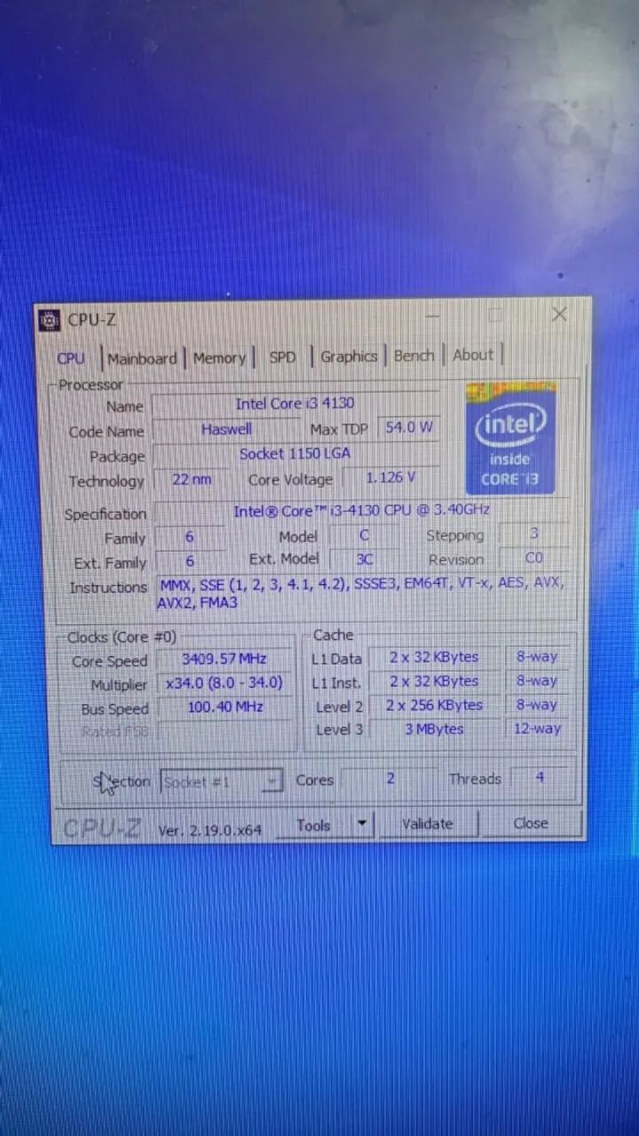 Computador i3 4° geração ssd 120 