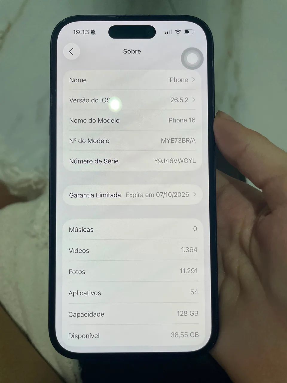 IPHONE 16 128g PRETO COM GARANTIA APPLE - Foto 2