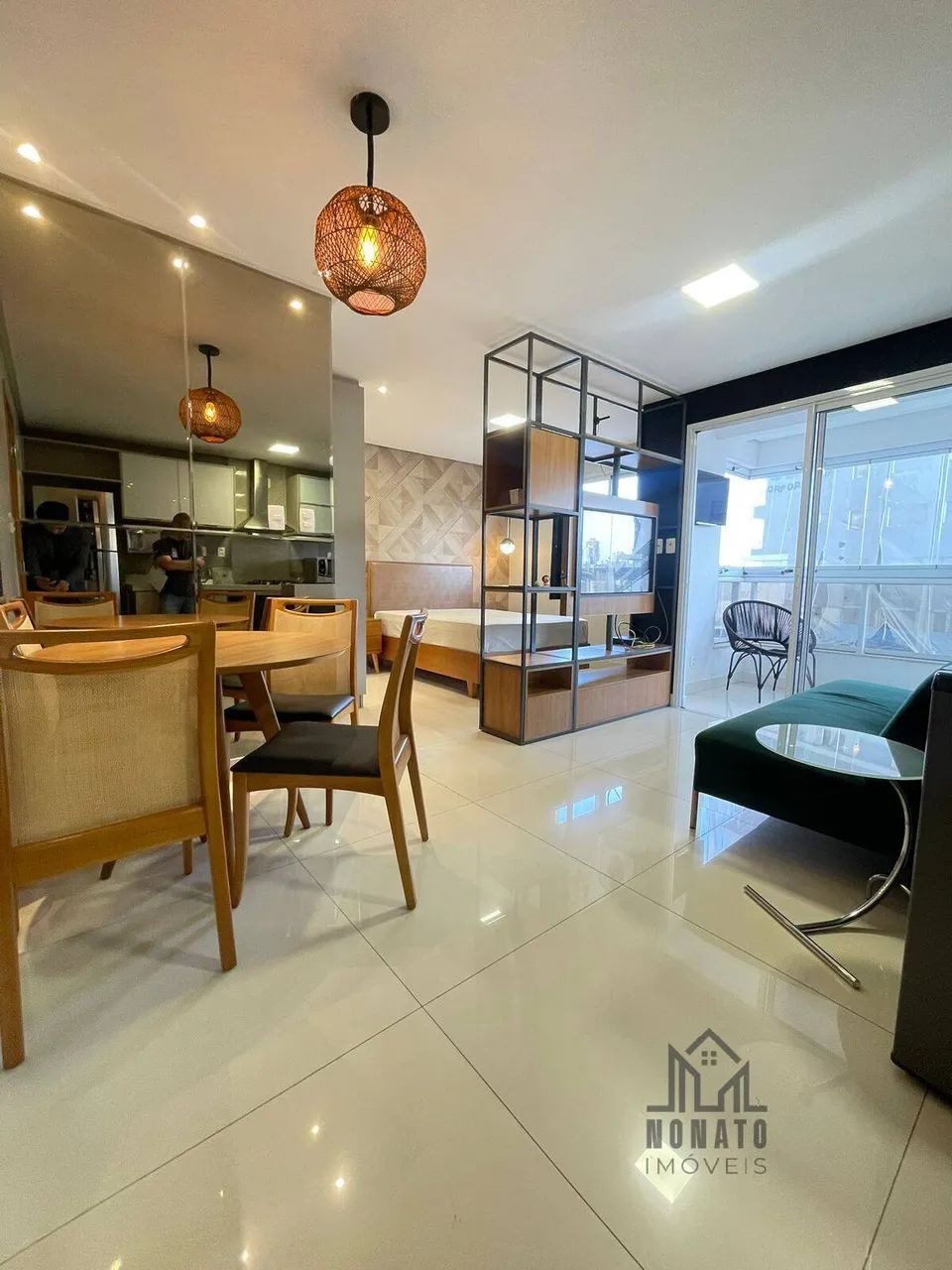 Flat Mobiliado à Venda no Setor Bueno Edifício Luz com 42m² e Sacada - Foto 5