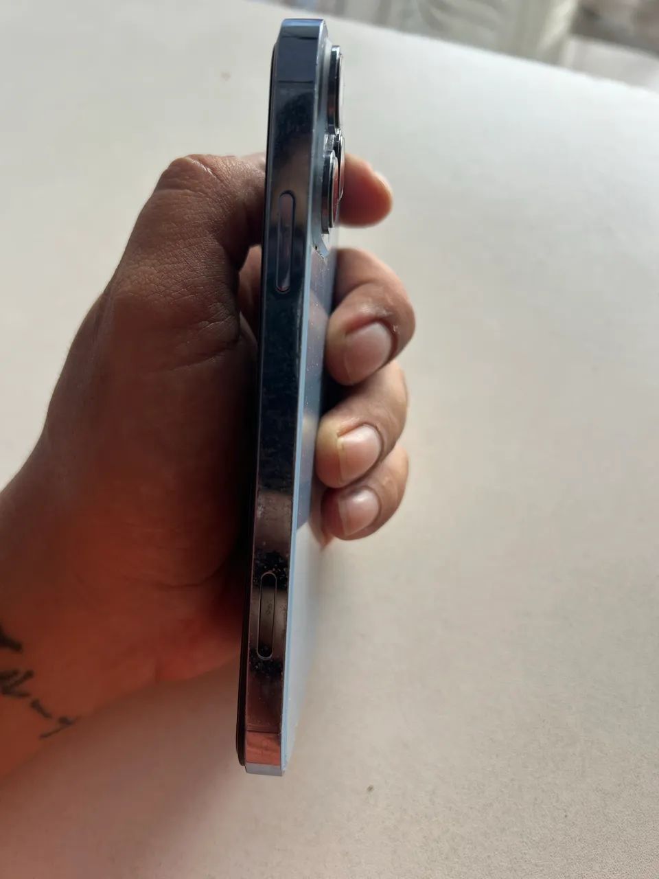 Vendo iphone xr com carcaça de 13 pro azul - Foto 4