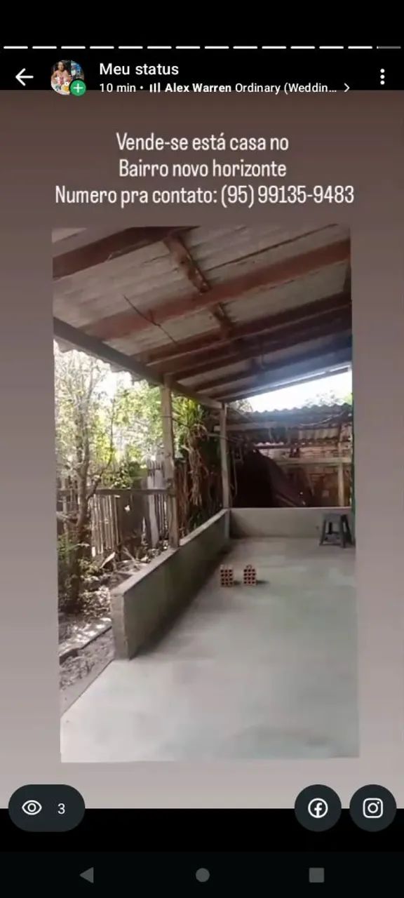 Vende-se está casa em Rorainópolis