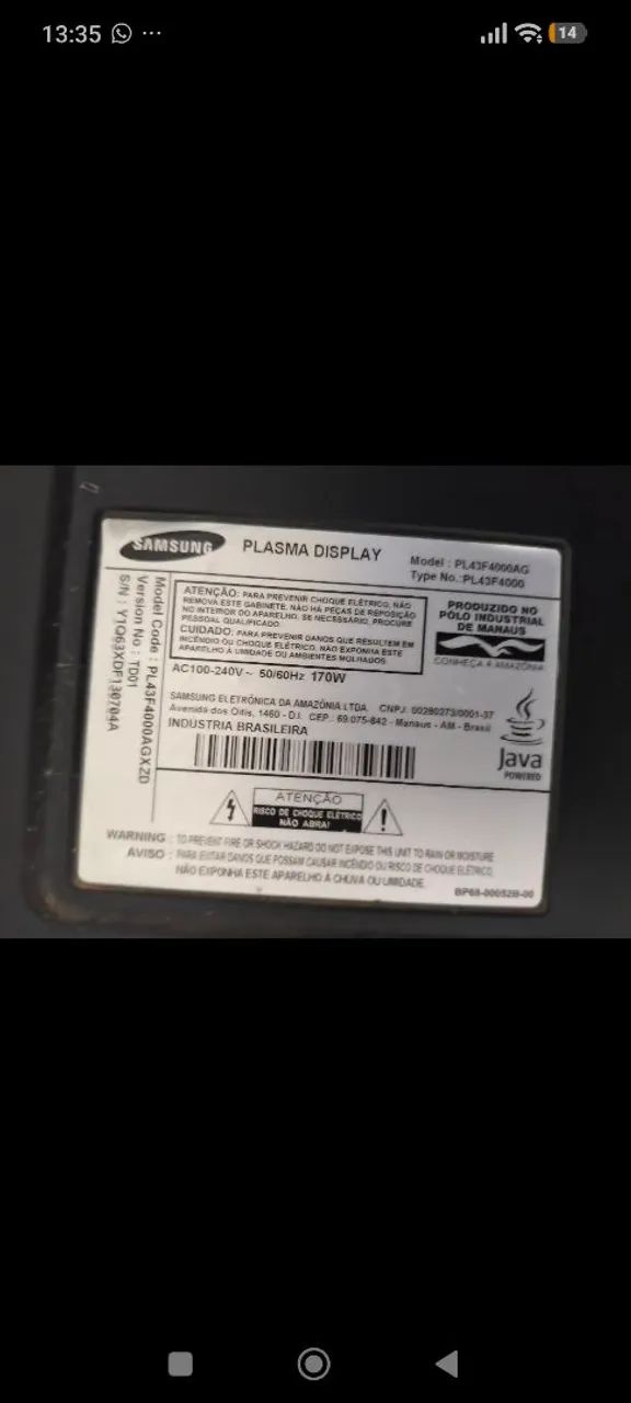 Tv de plasma 43' - Foto 3