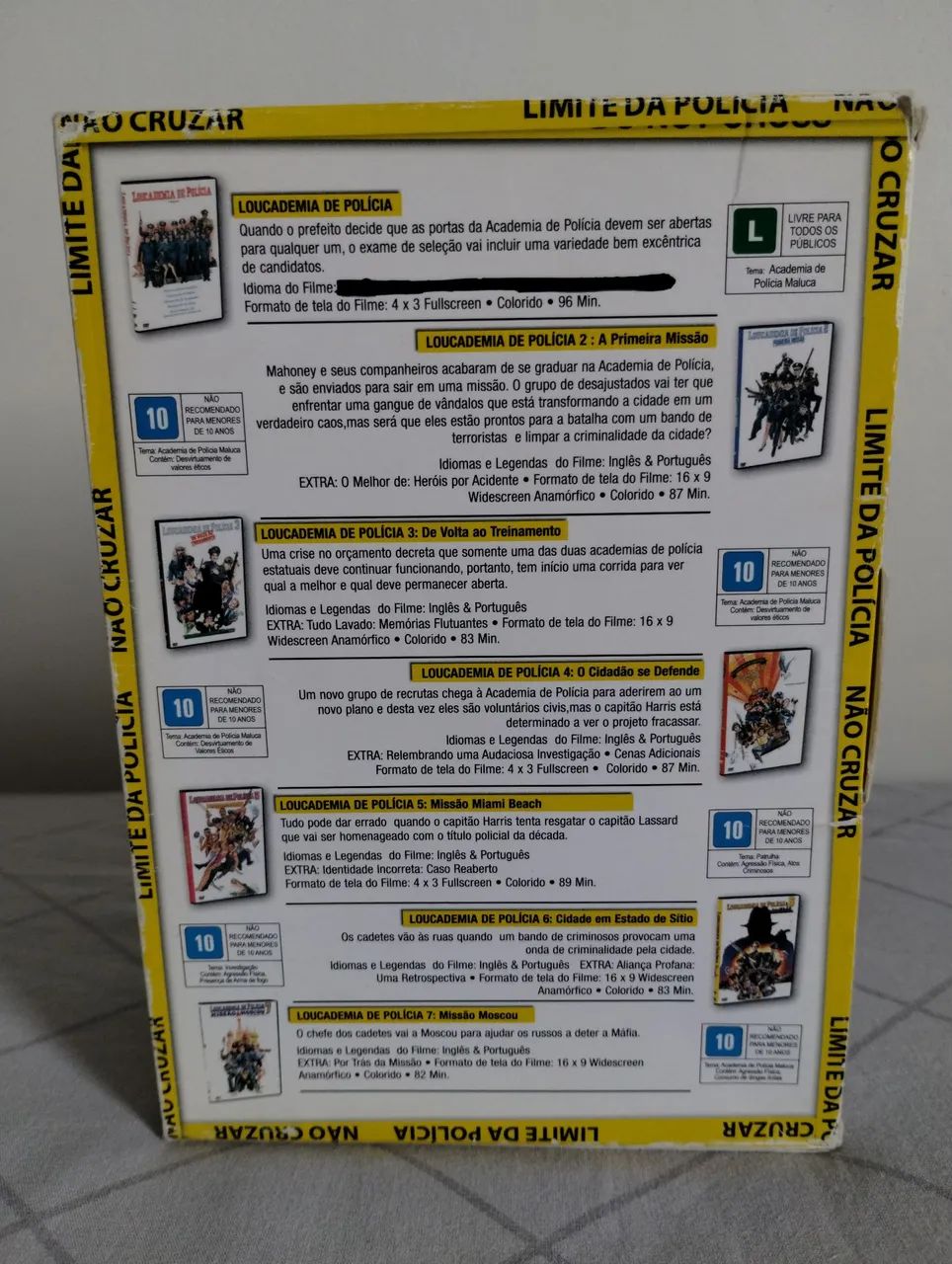 Dvd box loucademia de polícia - a coleção - Foto 2