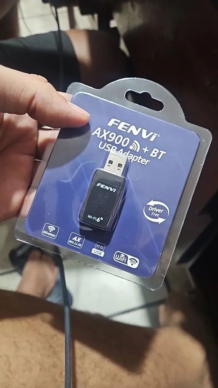 Adaptador USB FENVI AX900 Wi-Fi 6 + Bluetooth 5.4