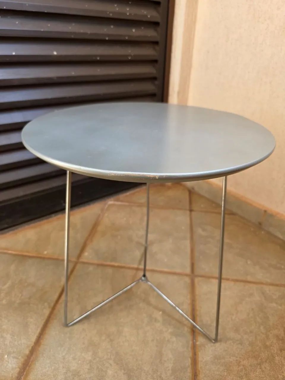 Mesa de canto madeira e metal - Foto 3