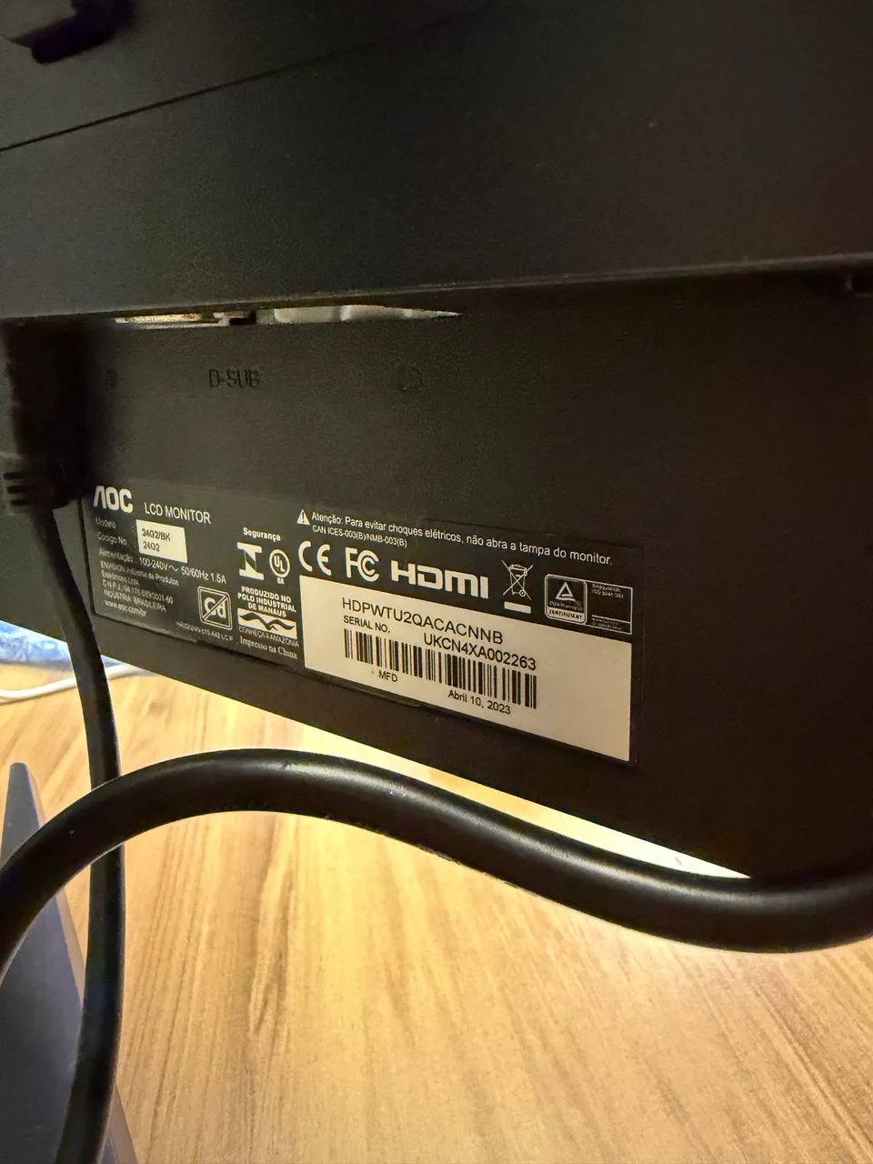 Monitor Gamer  24? 144hz - Foto 4