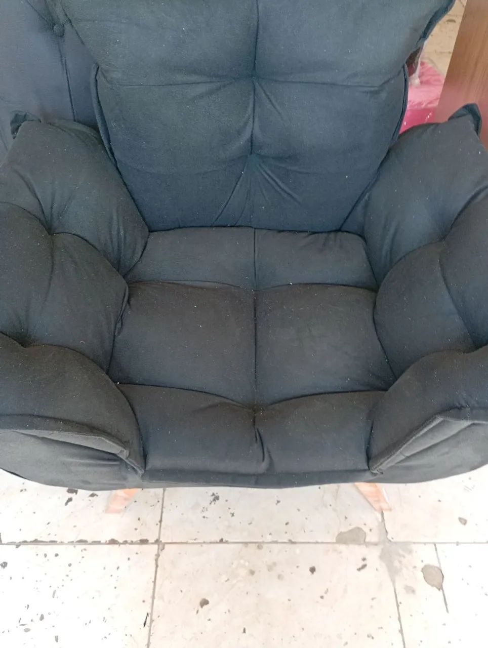 Poltrona em tecido 
