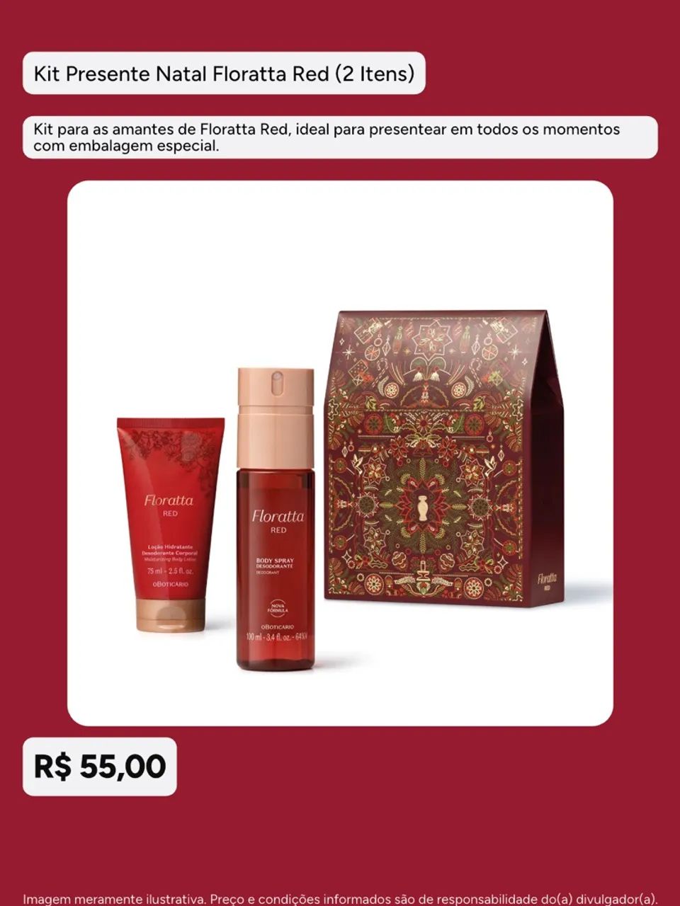 Kit Natal O boticário 2026