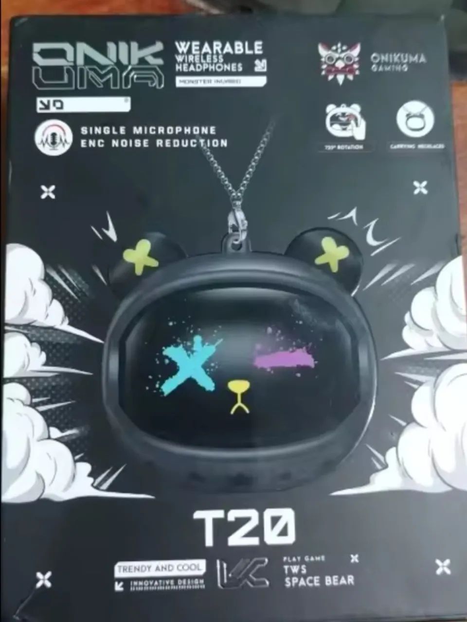 Fone Onikuma T20 - Design Divertido e Modo Gamer