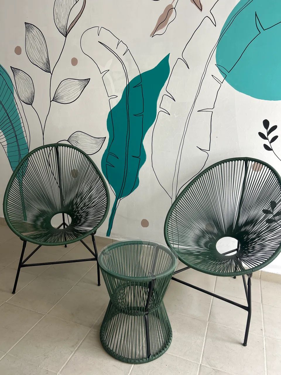Conjunto para varanda ou casa 