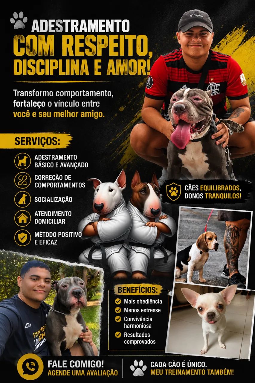ADESTRADOR - CÃO FAIXA PRETA 