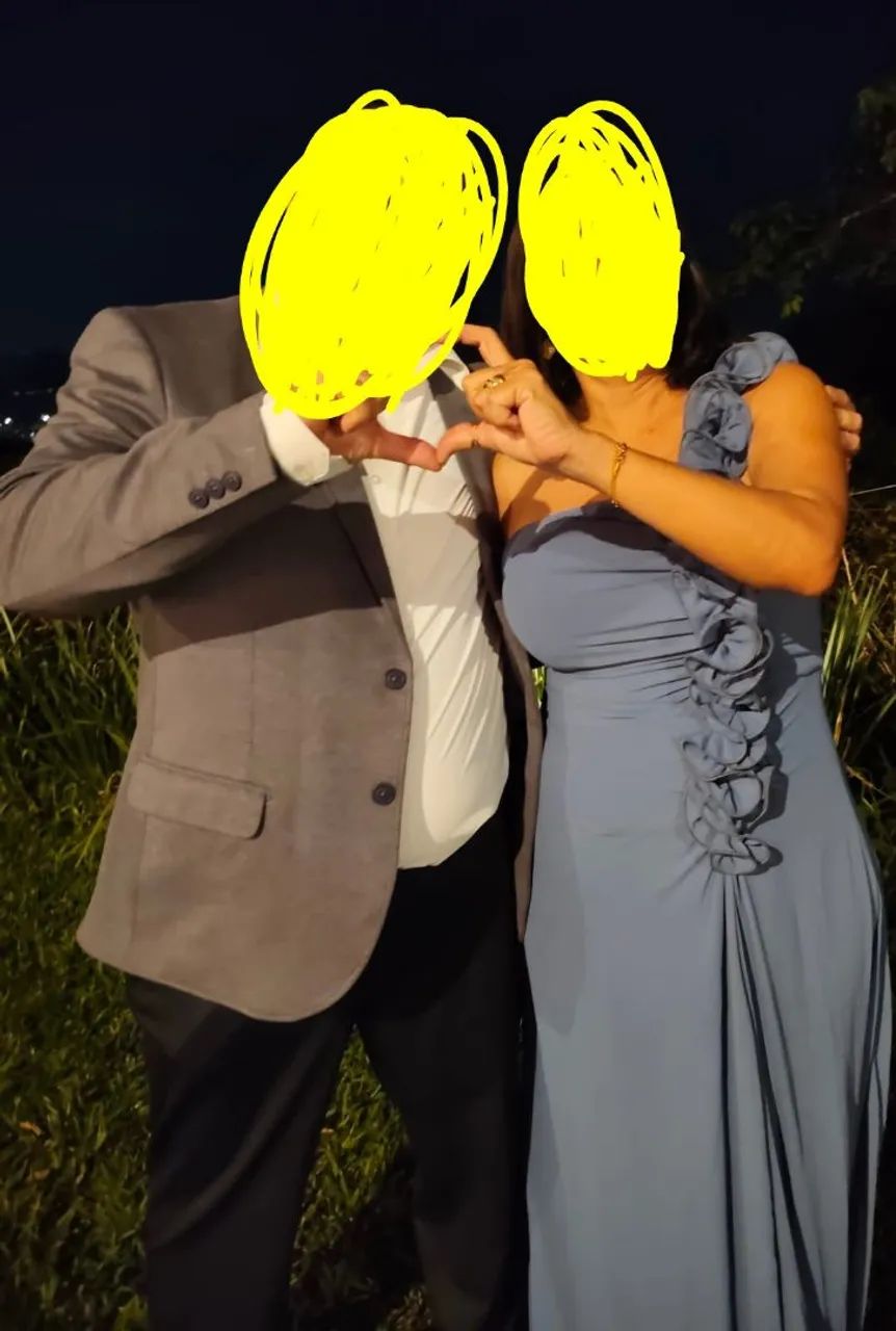 Lindo vestido longo Azul  - Foto 3