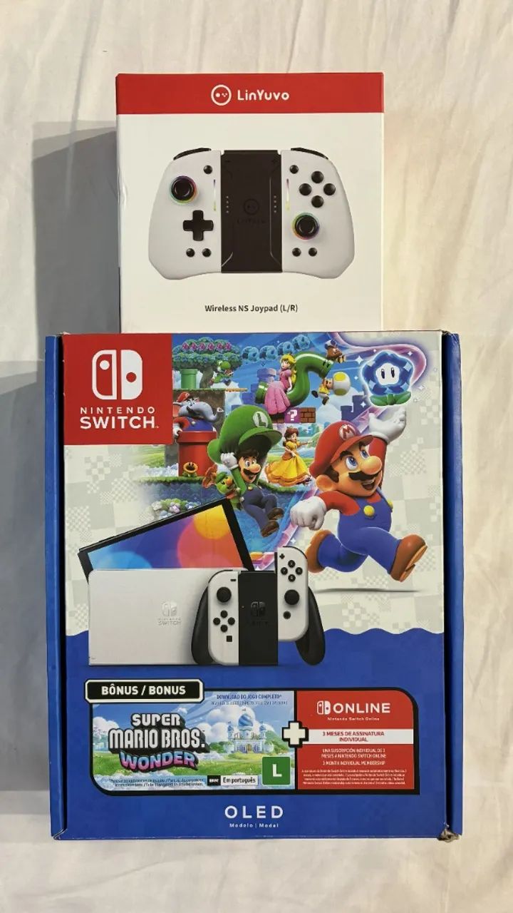 Nintendo Switch OLED com controle Hall Effect - Foto 4