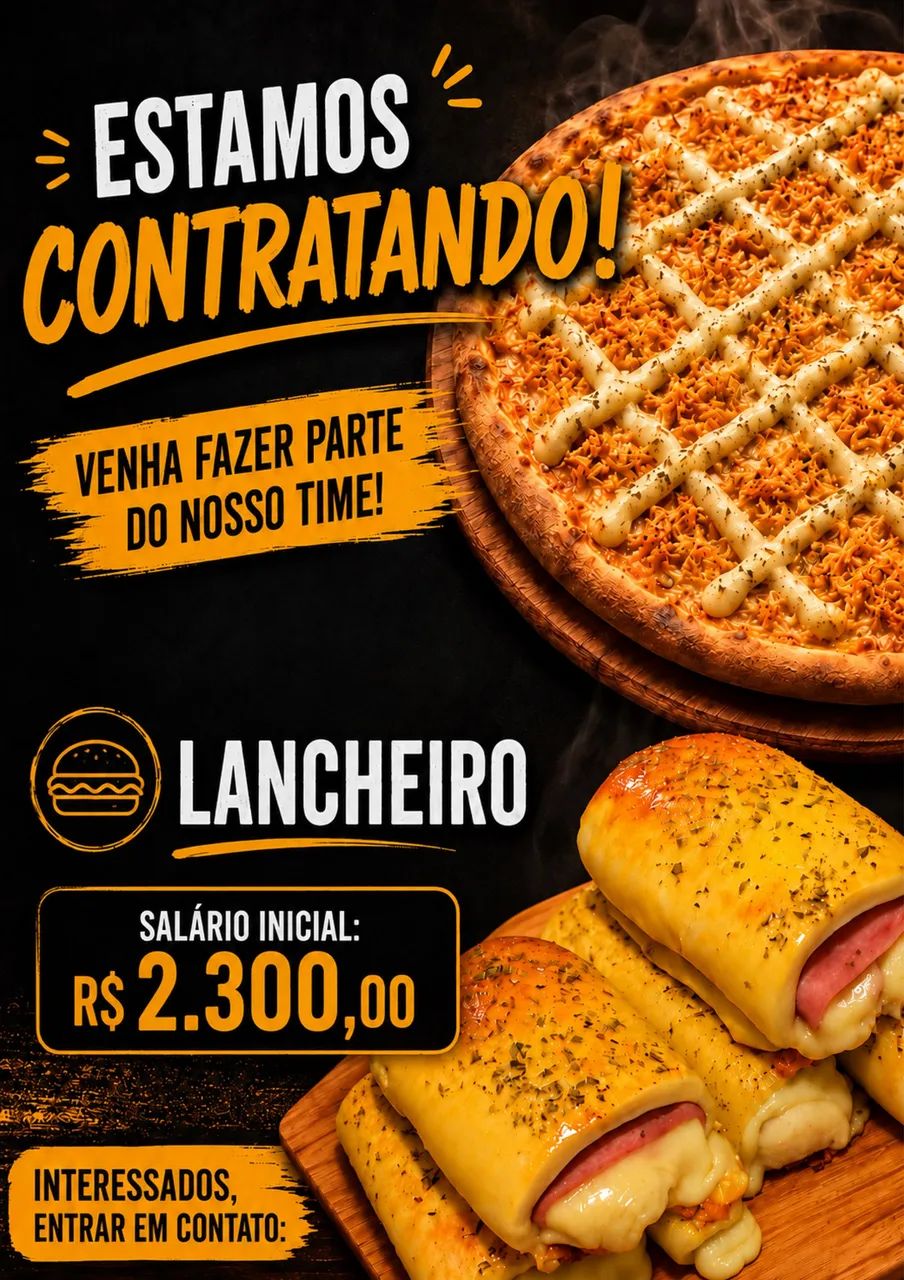 Vaga para lancheiro 