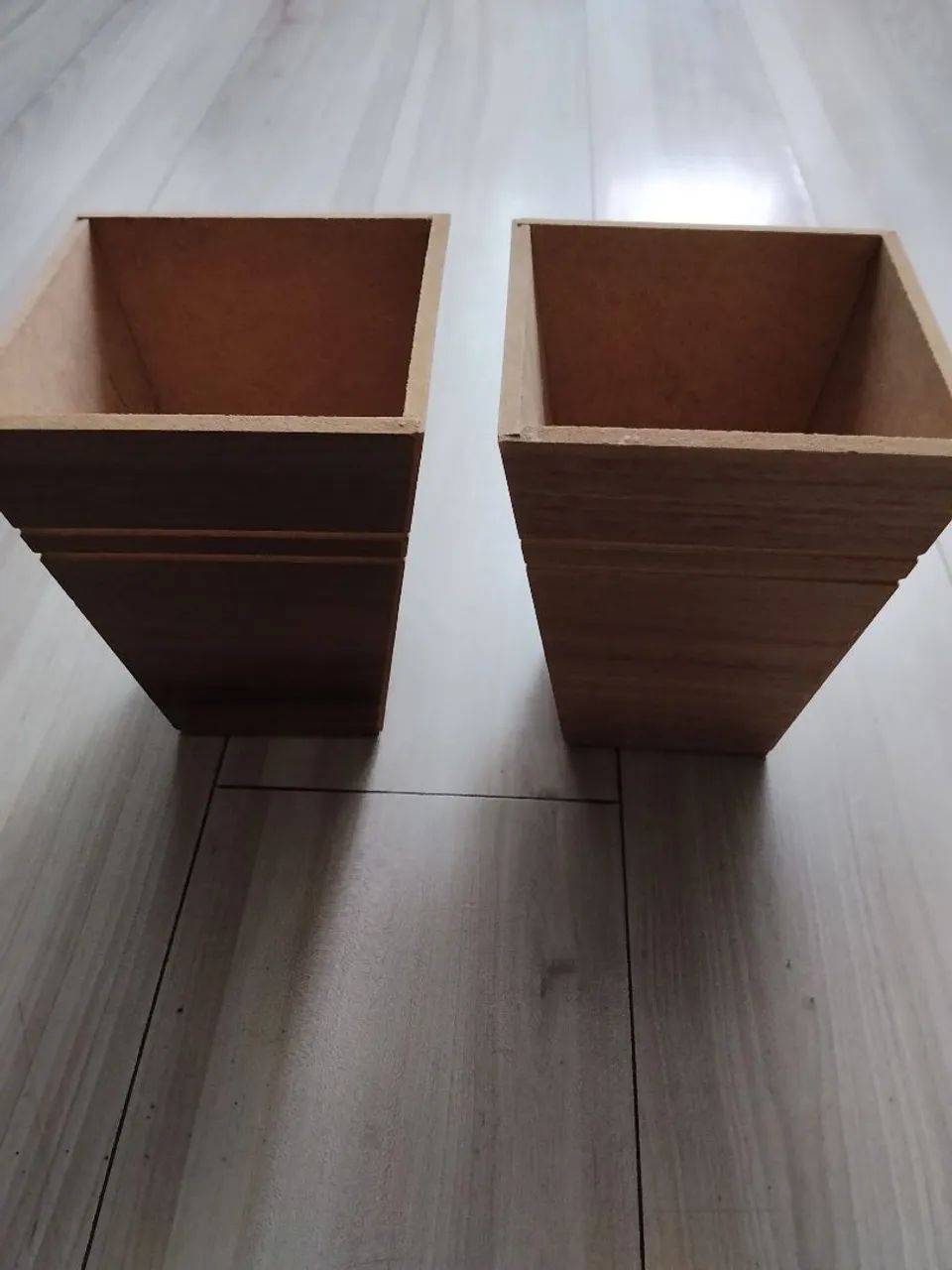 6 cachepôs de madeira  - Foto 5