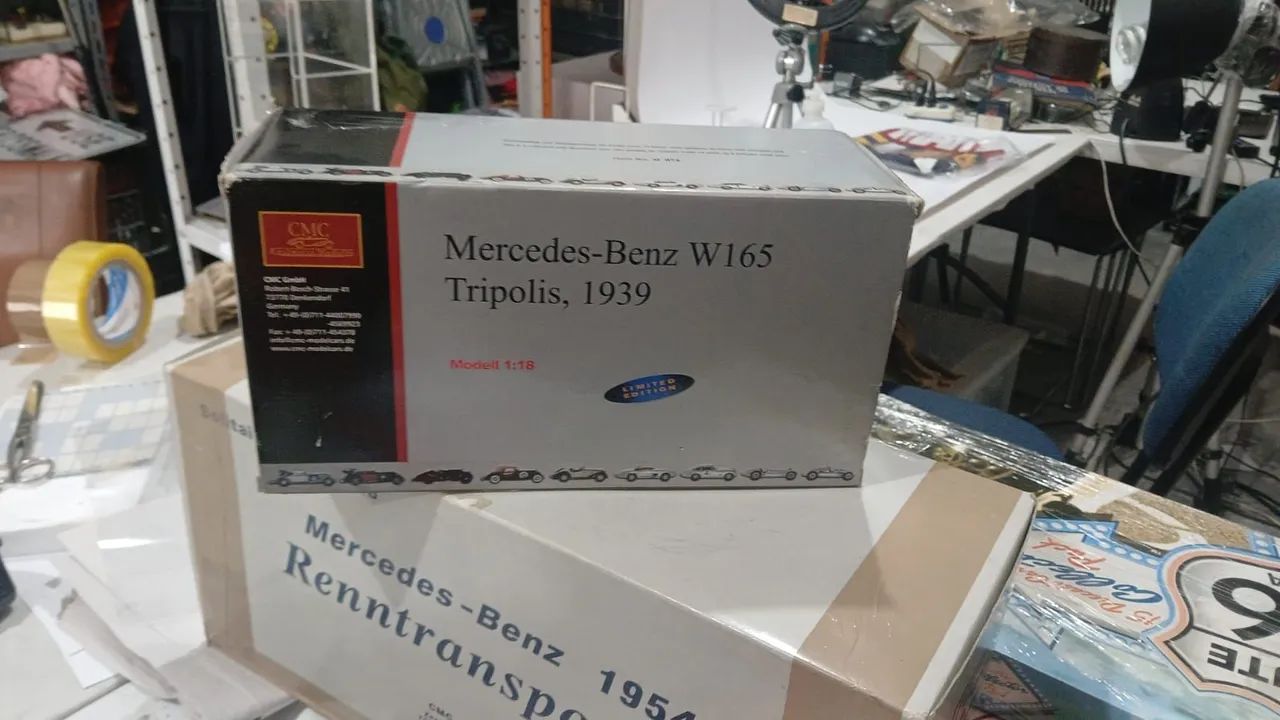 caminha da CMC mercedes trasponder novo na caixa escala 1/18