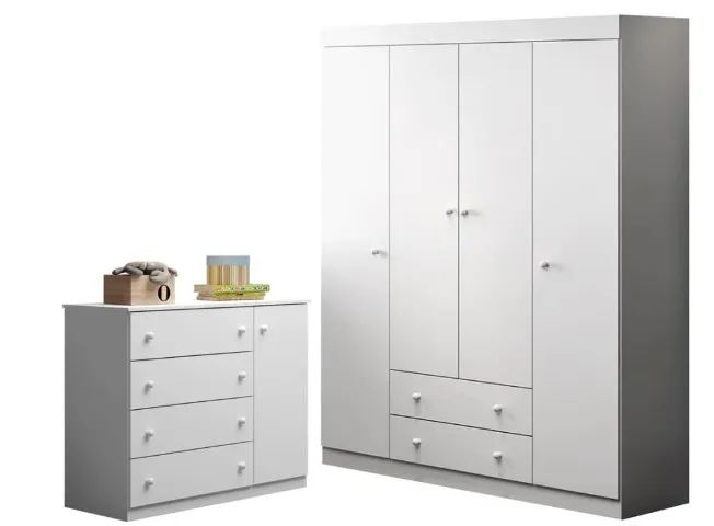 Guarda roupa e comoda - Quarto infantil - NOVO  - Foto 2