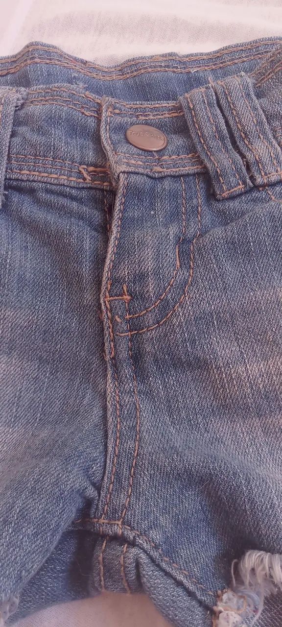 Shorts jeans menina - Foto 4
