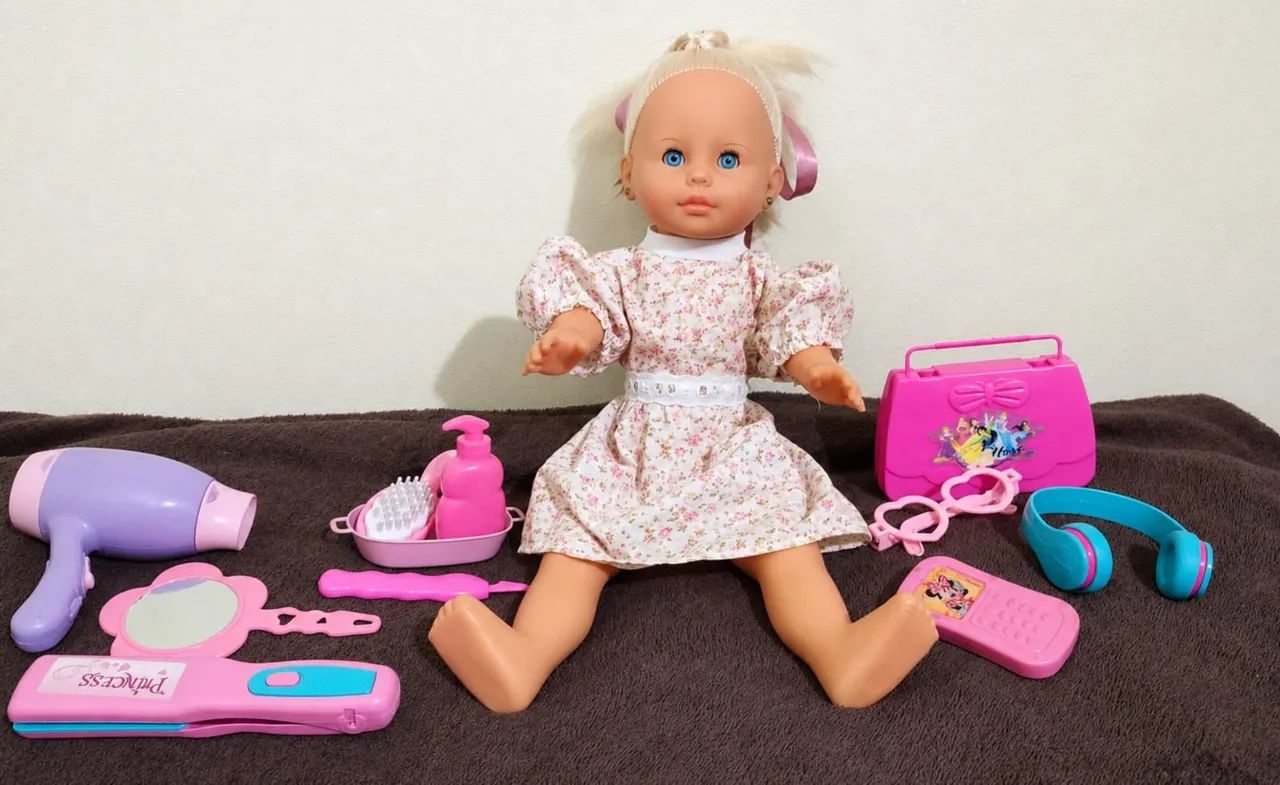 Boneca: 40cm olhos de dormir <br>