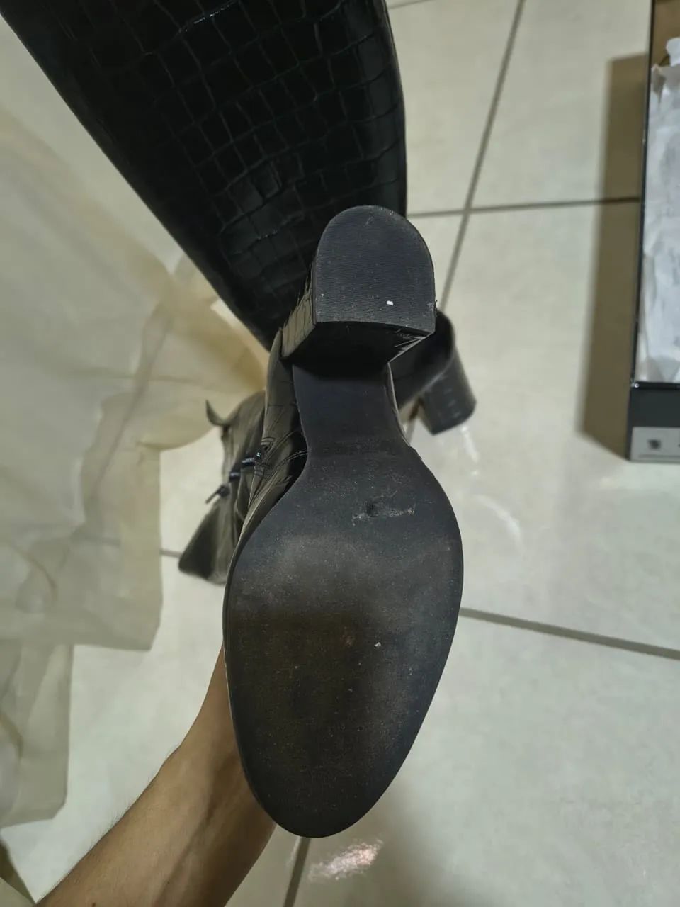 Bota de couro Carmen Steffens  - Foto 4