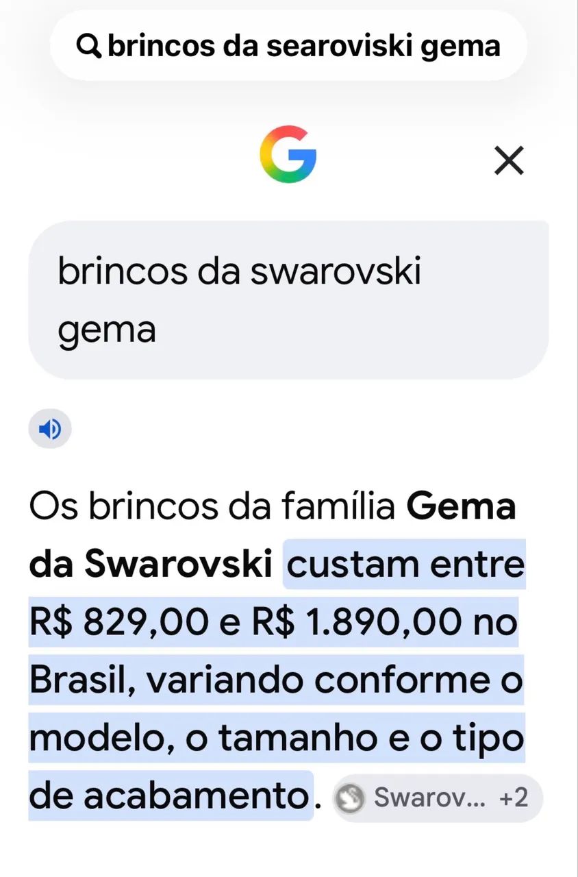 BRINCOS SWAROVSKI ORIGINAIS C/ CERTIFICADO - Foto 3