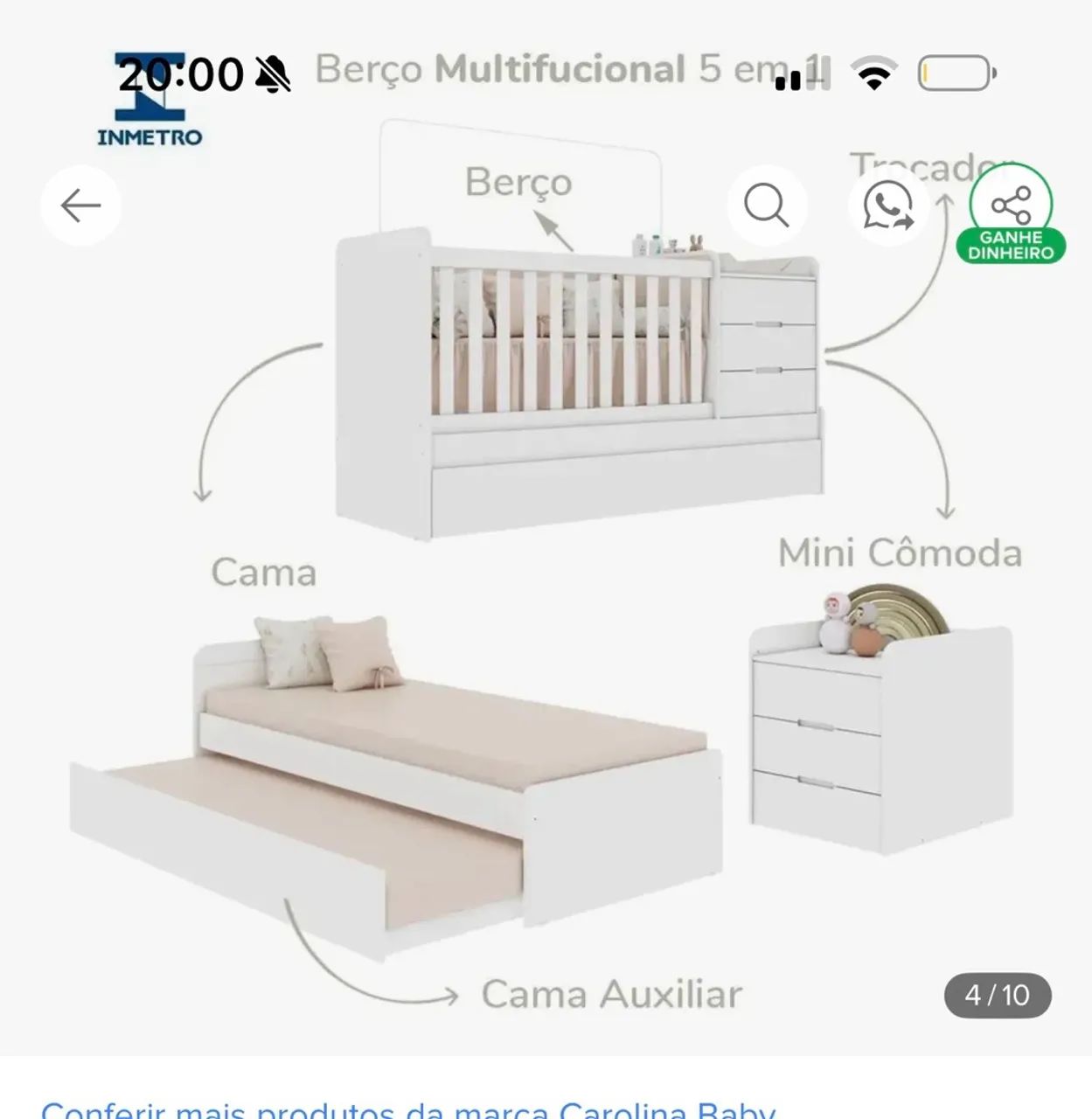 Berço multifuncional  - Foto 2