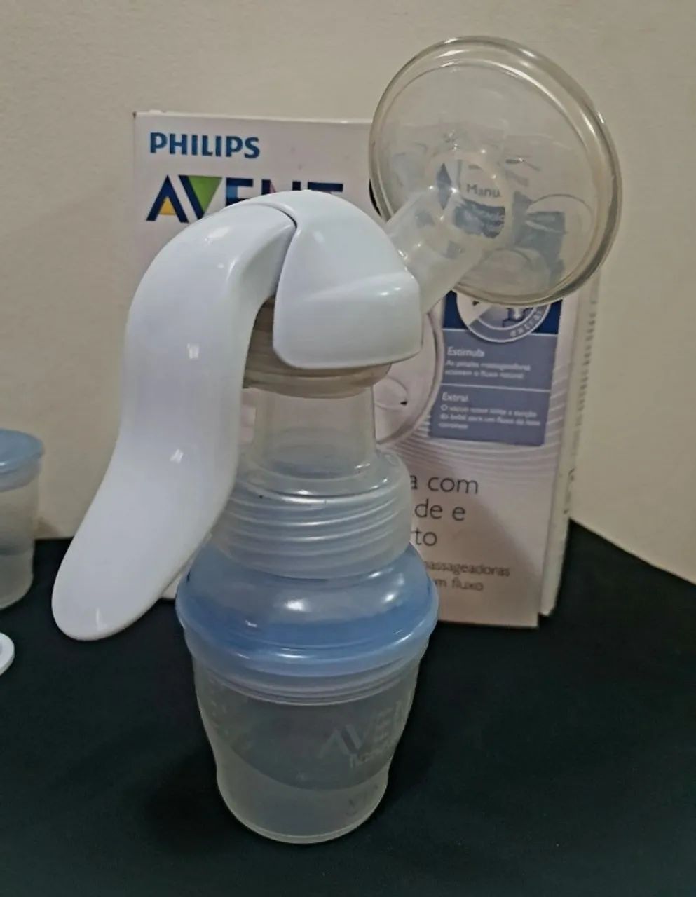 Extrator de leite Manual Philips Avent com 2 potes de armazenamento Avent - Foto 5