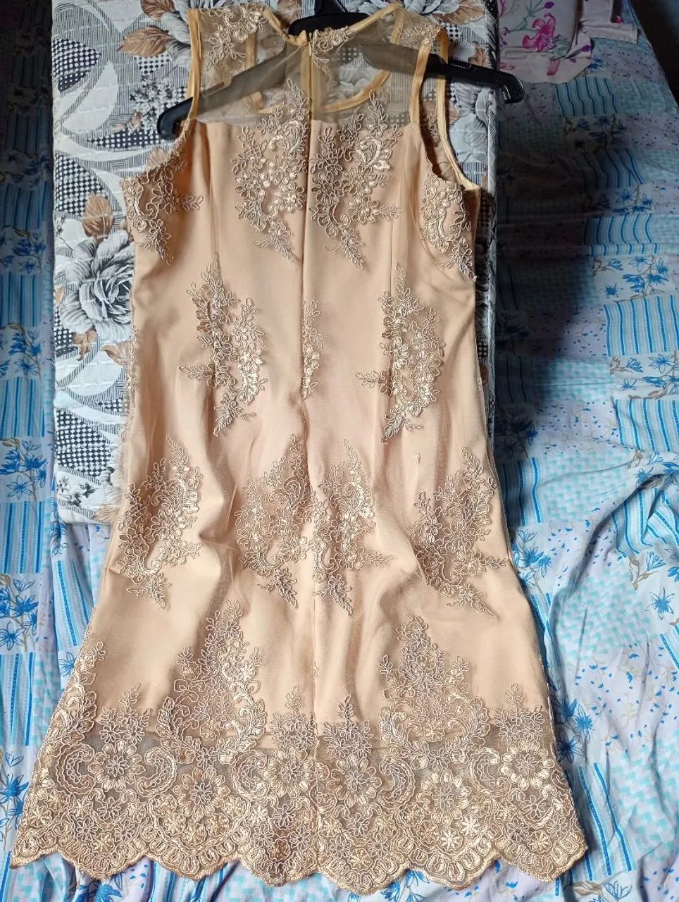 Vestido renda tule bordada - Foto 4