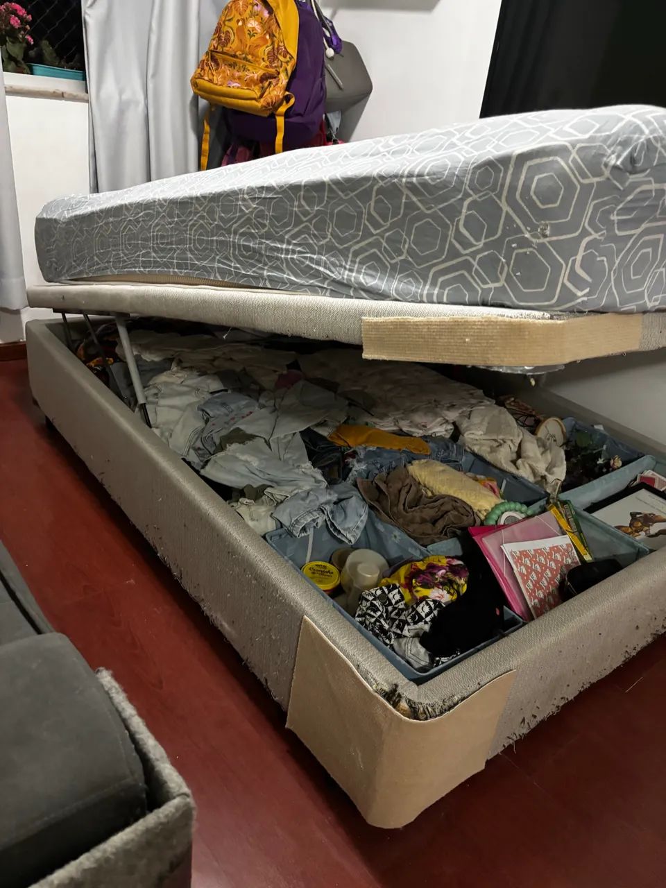 Cama box  Euro casal com baú  - Foto 5