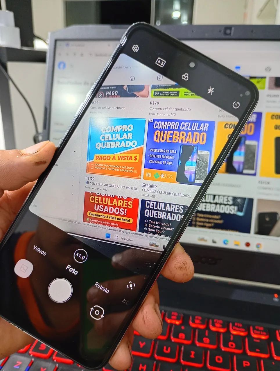 LG K52s  BRANCO Impecável - Foto 5