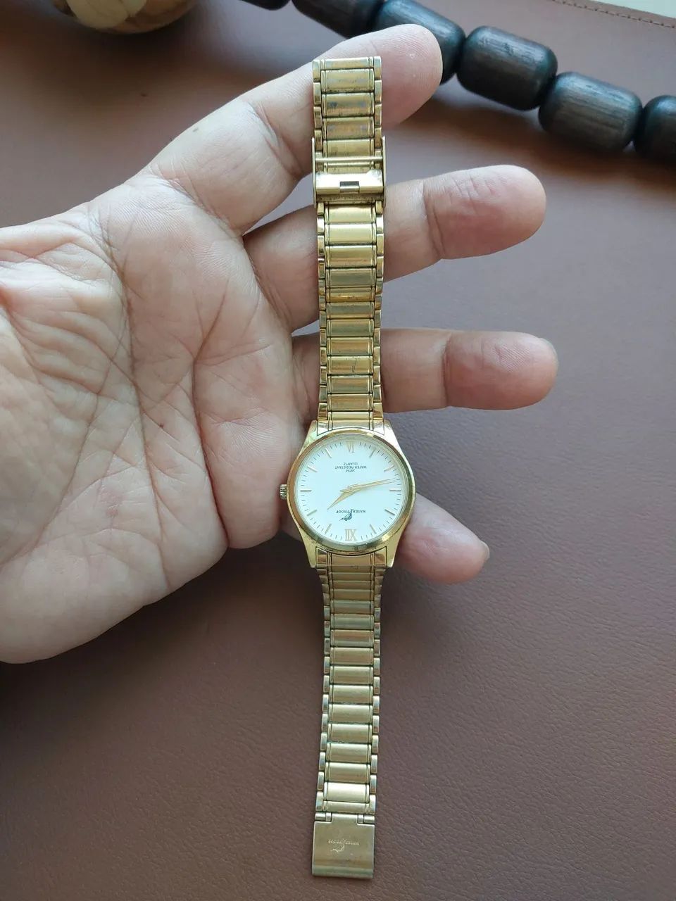 RELÓGIO WATERPROOF DOURADO  - Foto 5