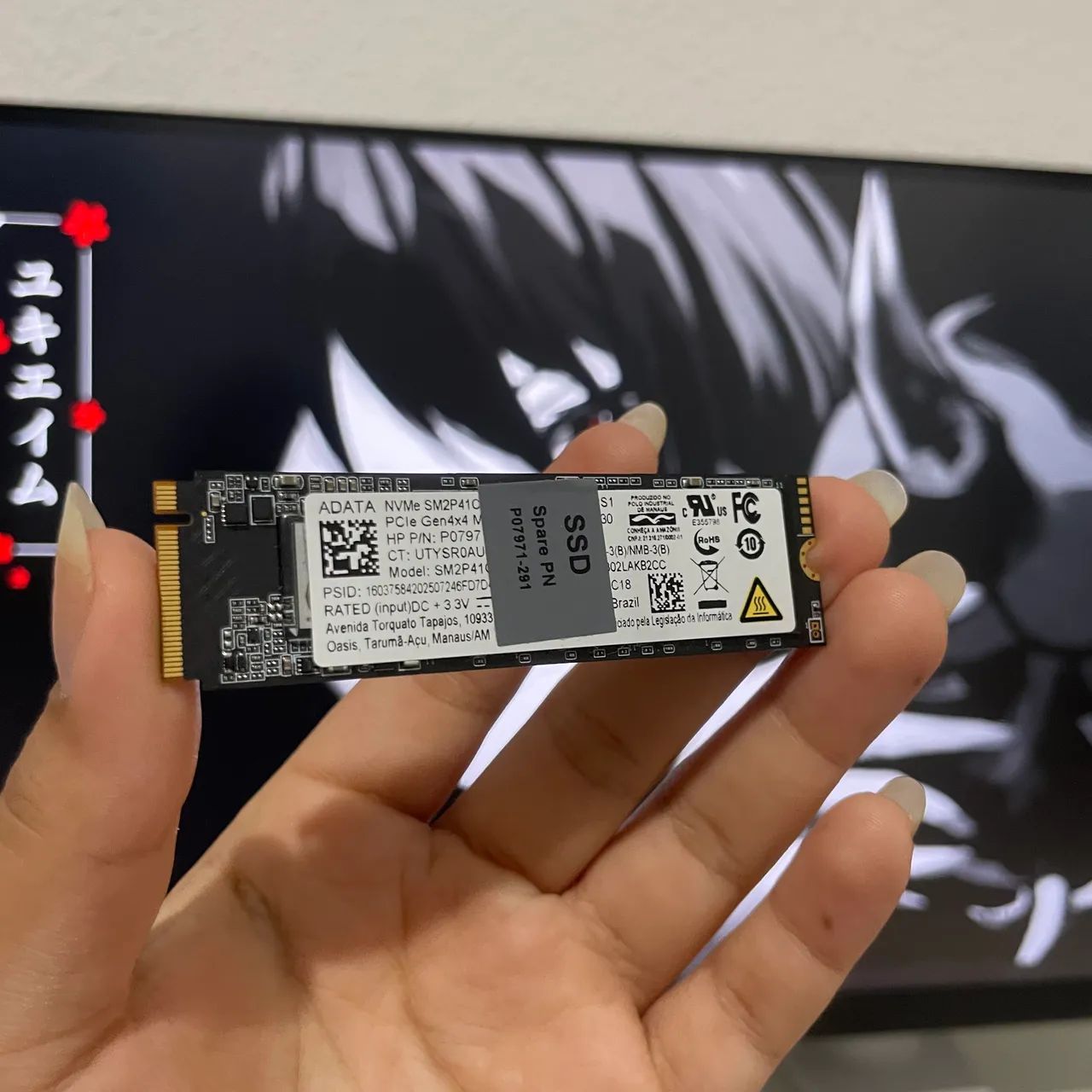 SSD Nvme Adata 256GB - Aceito cartão e entrego