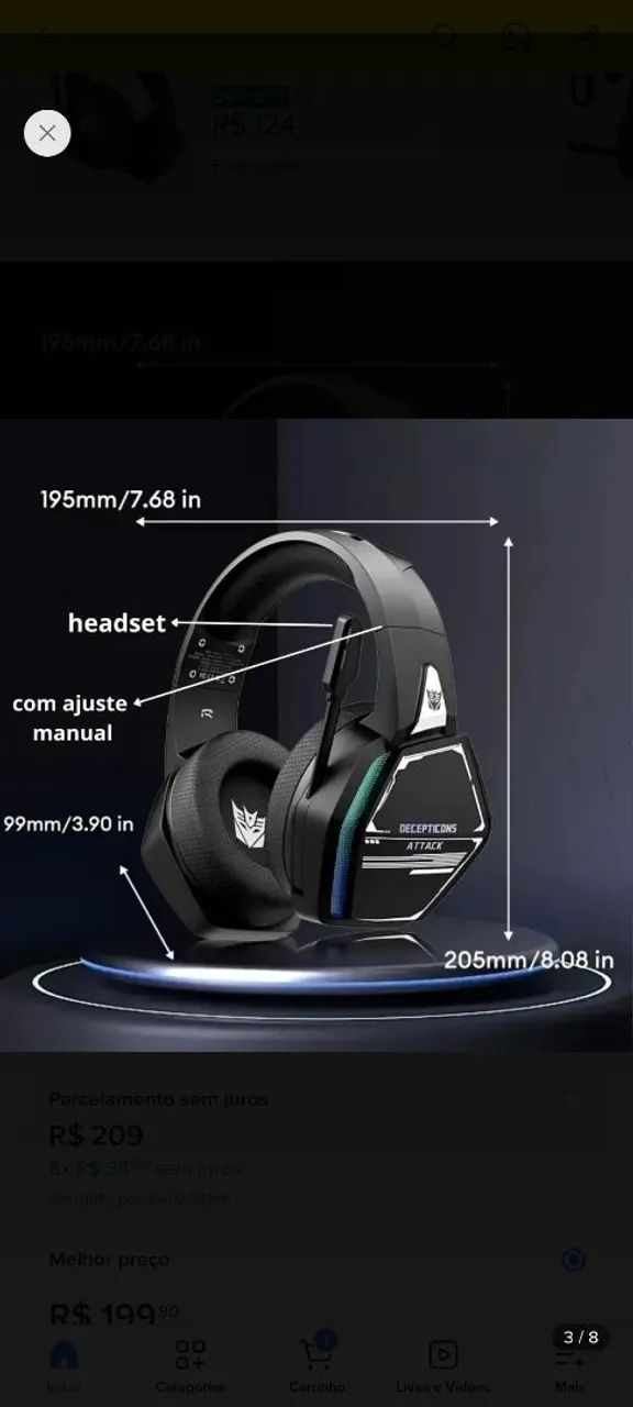 Headset sem fio Hmaston - Foto 4