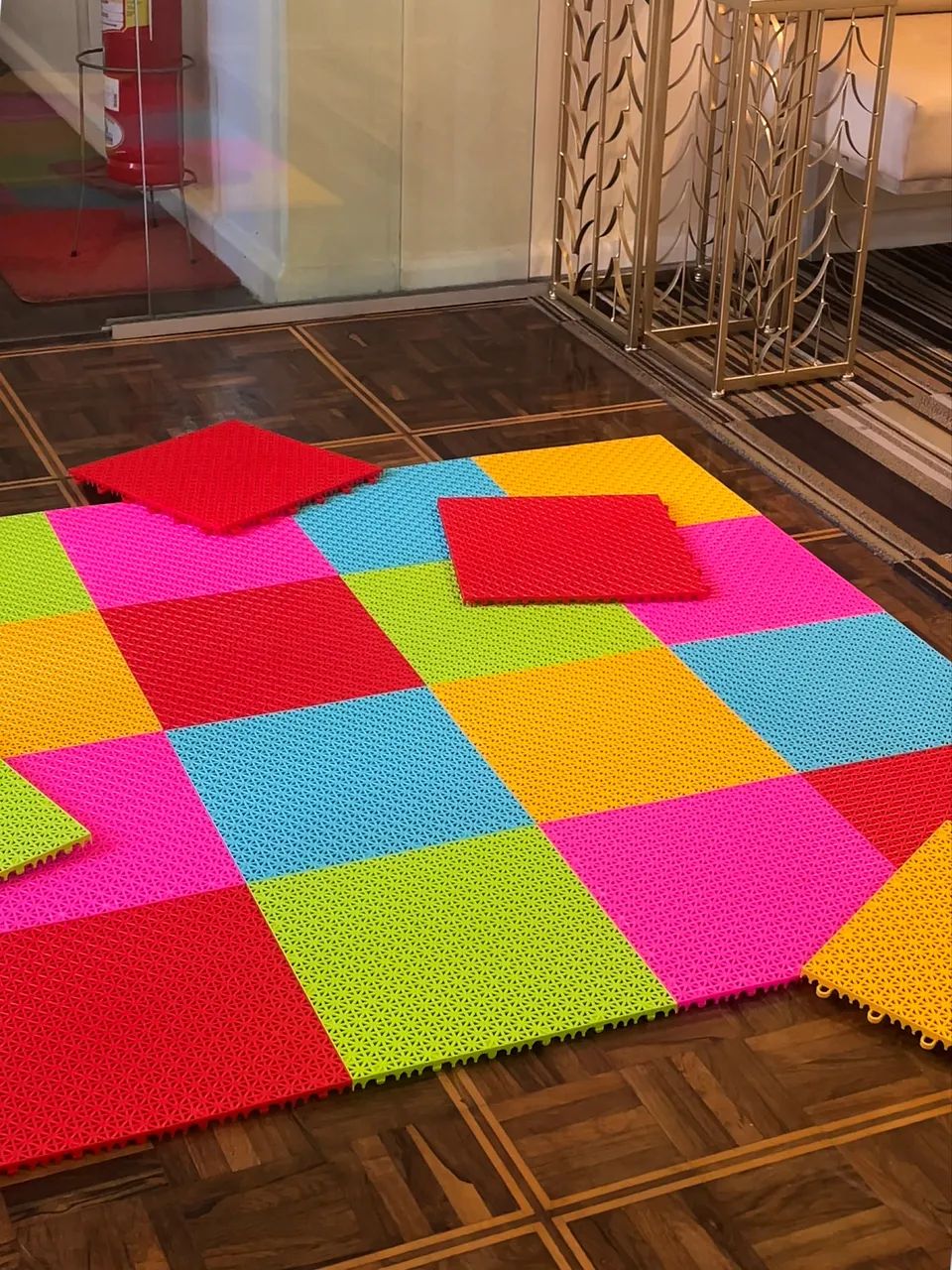 Tapete microformas 30x30 com 20 peças modulares