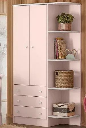 GUARDA ROUPA INFANTIL ROSA