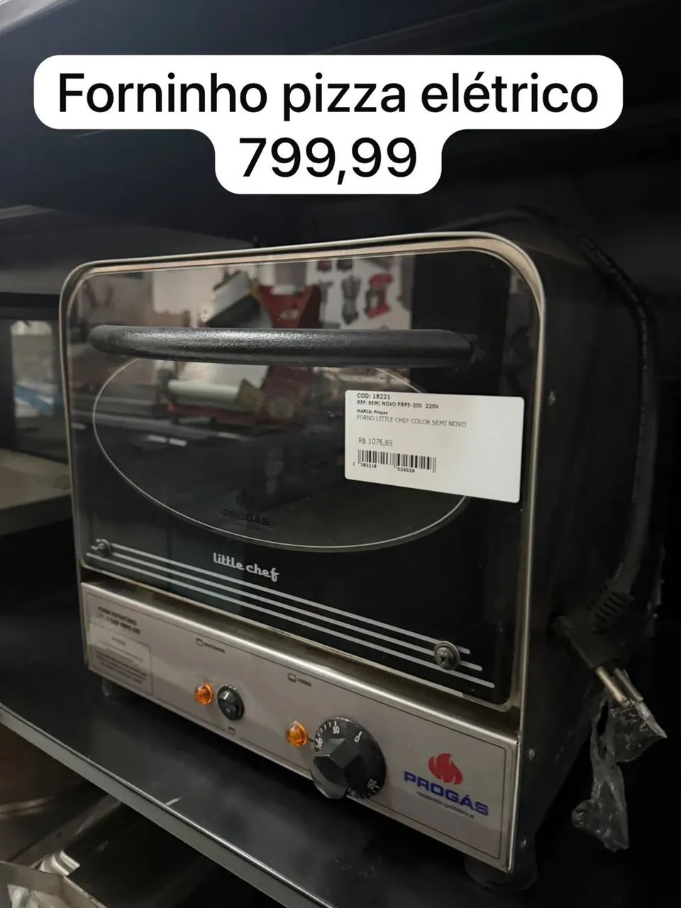Forninho pizza eletrônico