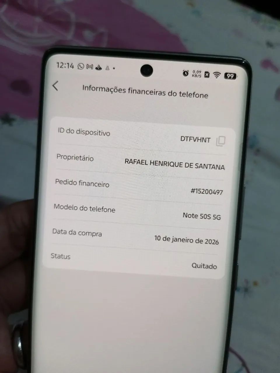 Smartphone Infinix note 50s 5G - Foto 3