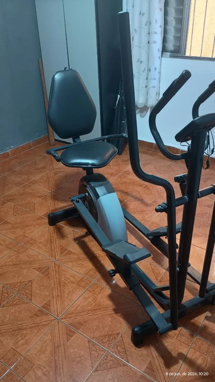 Bicicleta Ergométrica Horizontal e Elíptico Magnético - Foto 5