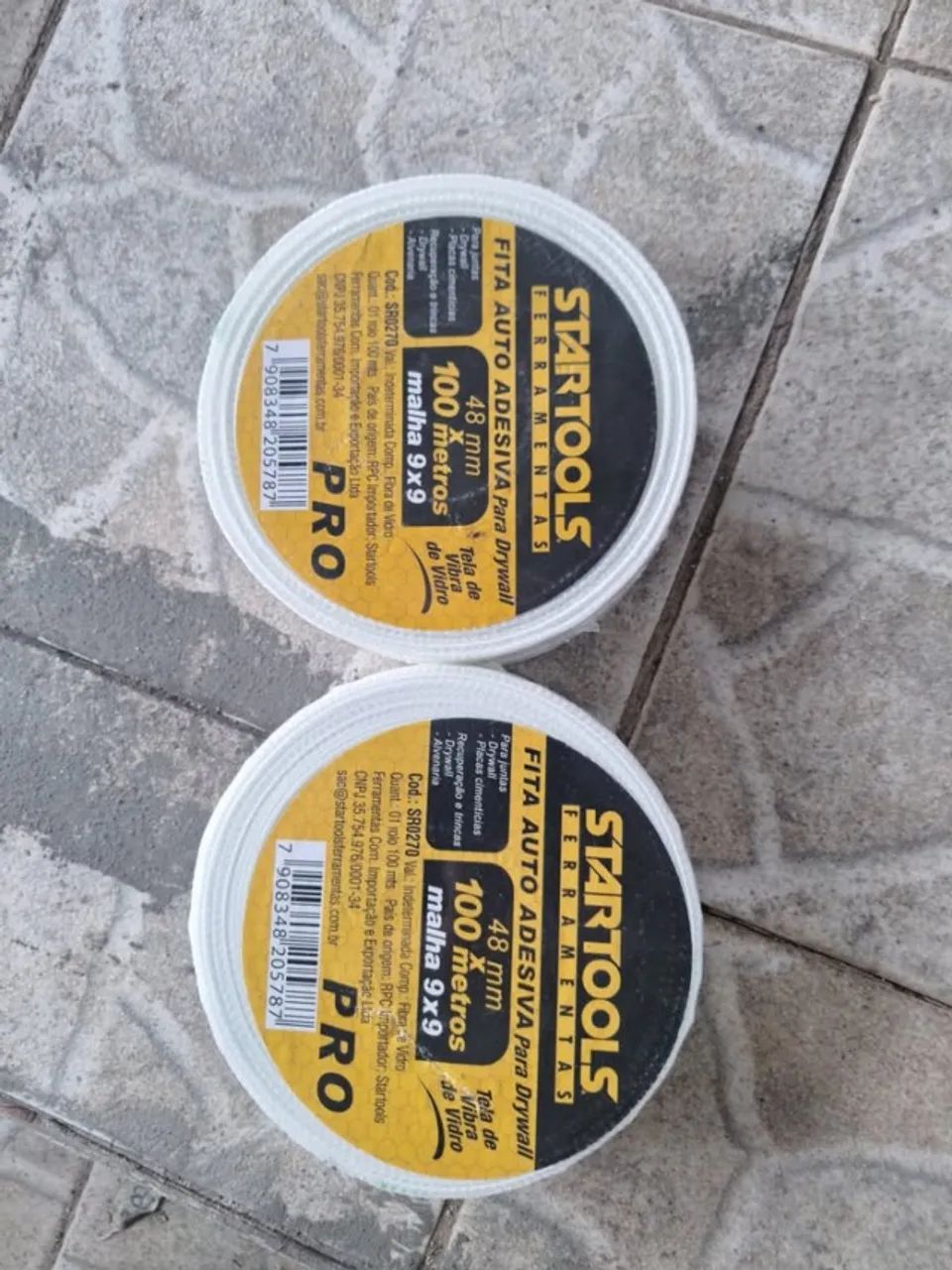 Fita fibra de vidro drywall 48mm 100m (nova) - Foto 3