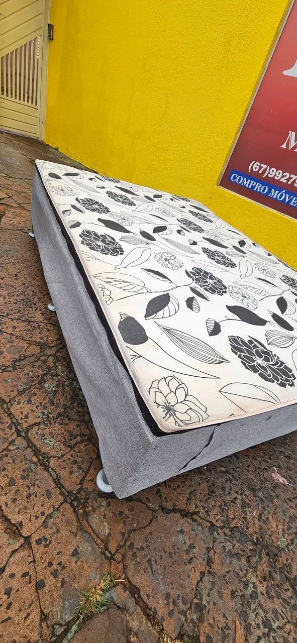 cama box casal padrão espuma 5cm bem conservada ENTREGA GRÁTIS 